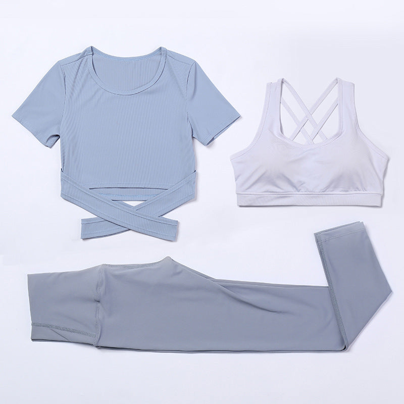 Three-piece speed suit for gym yoga wear - Jolie Divinity
