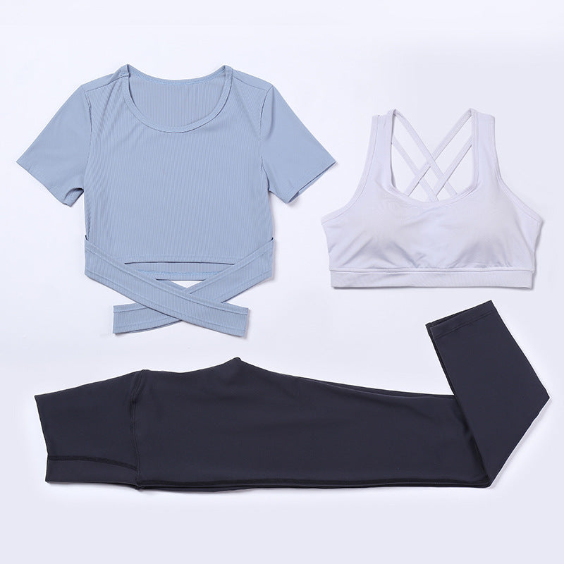 Three-piece speed suit for gym yoga wear - Jolie Divinity