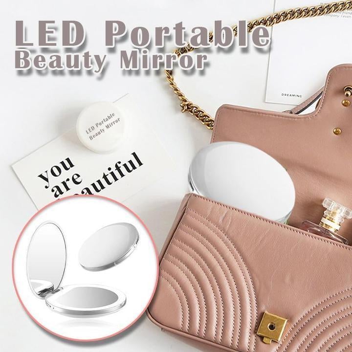Hand Held Rechargeable LED Makeup Mirror - Jolie Divinity