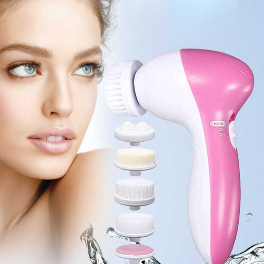 5 in 1 Electric Pore Facial Cleansing Brush - Jolie Divinity