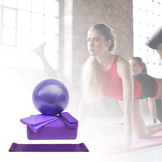 5 Pcs Yoga Equipment Ball Blocks Set - Jolie Divinity