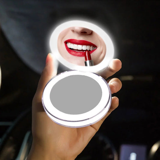 Hand Held Rechargeable LED Makeup Mirror - Jolie Divinity
